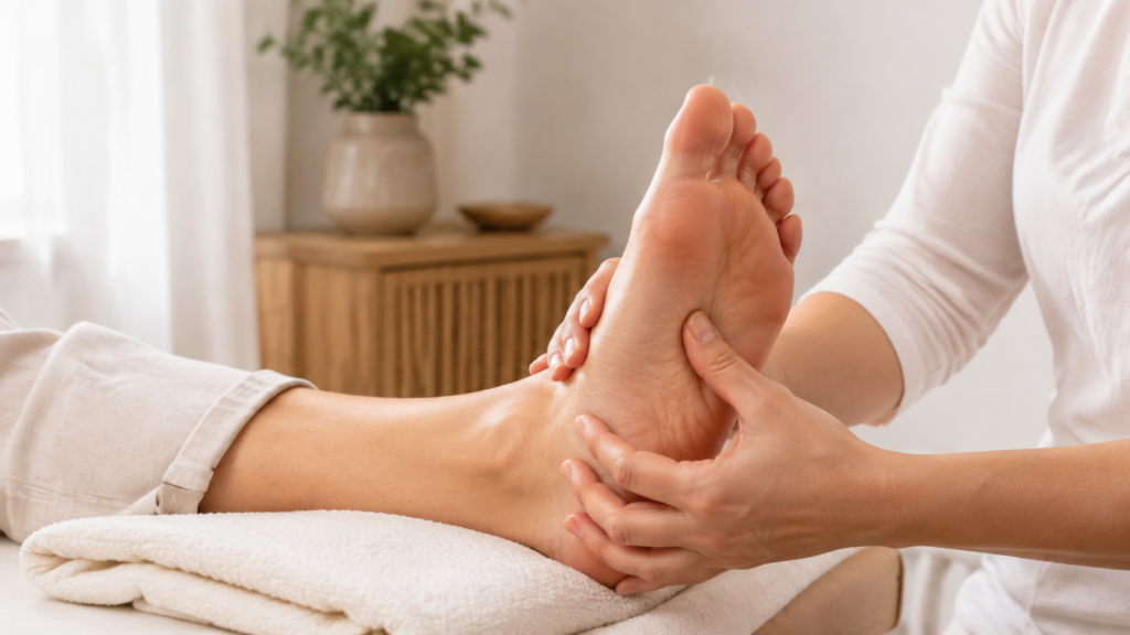 Fußreflexzonenmassage in der Praxis von Stefanie Deist in Heidelberg